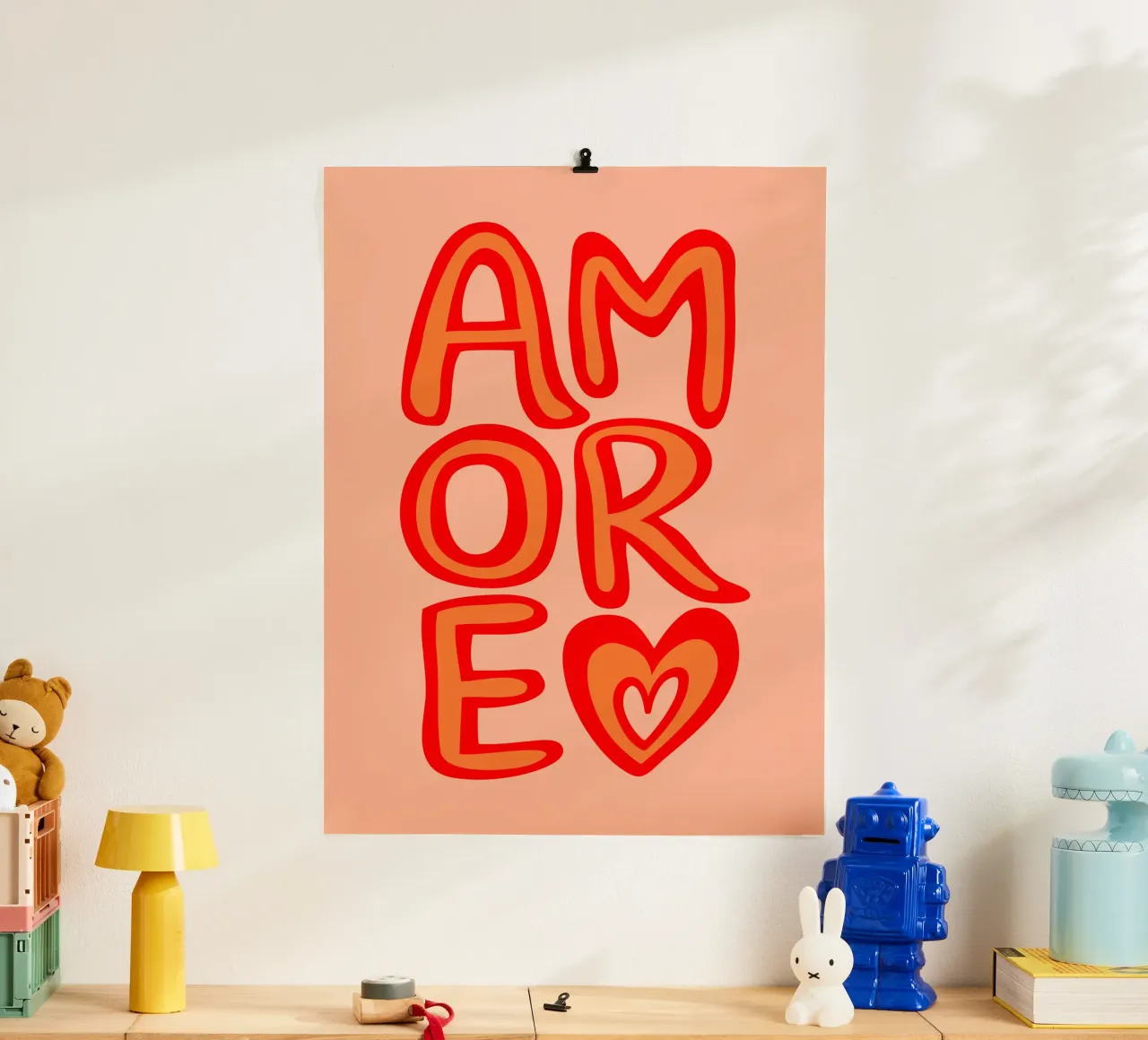 AMORE poster da dericktype