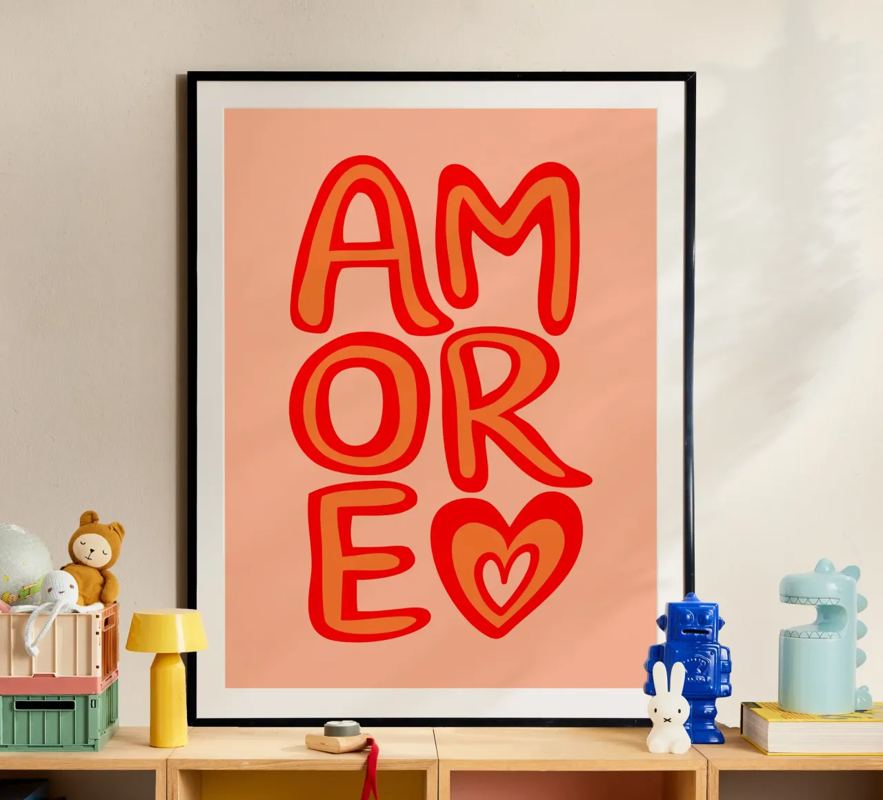 AMORE poster da dericktype