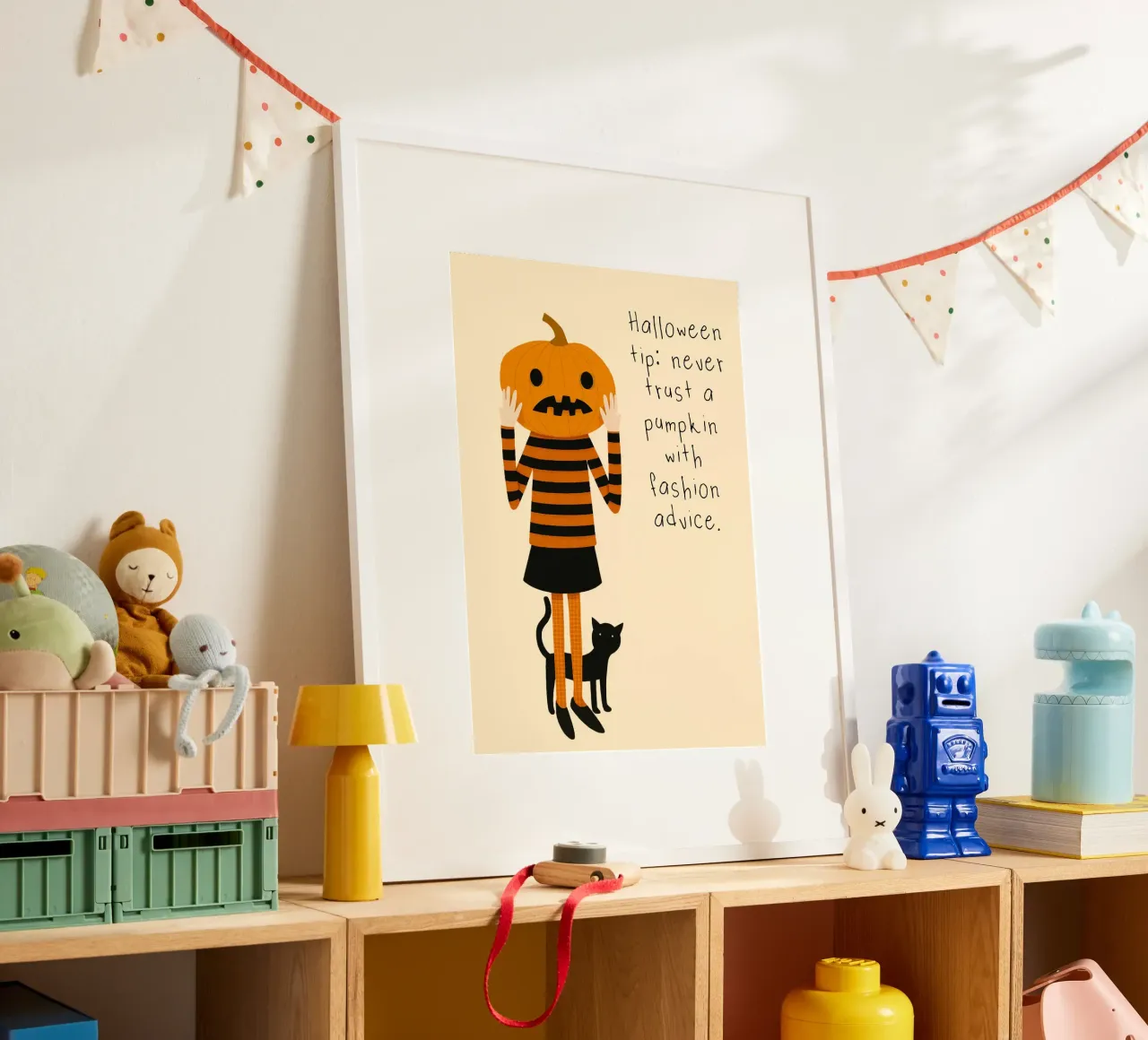 Divertente zucca Consigli di moda Poster di Halloween poster da vintagepod