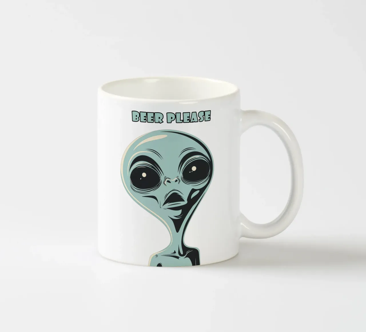 Birra per favore Alien tazza in ceramica da Autofocus