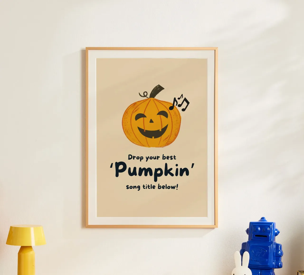 Drop Your Best 'Pumpkin' Song Title Below poster by vintagepod