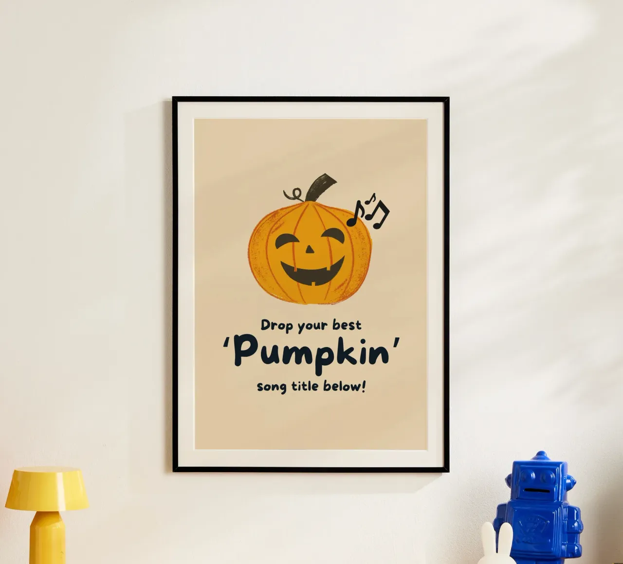 Drop Your Best 'Pumpkin' Song Title Below poster by vintagepod
