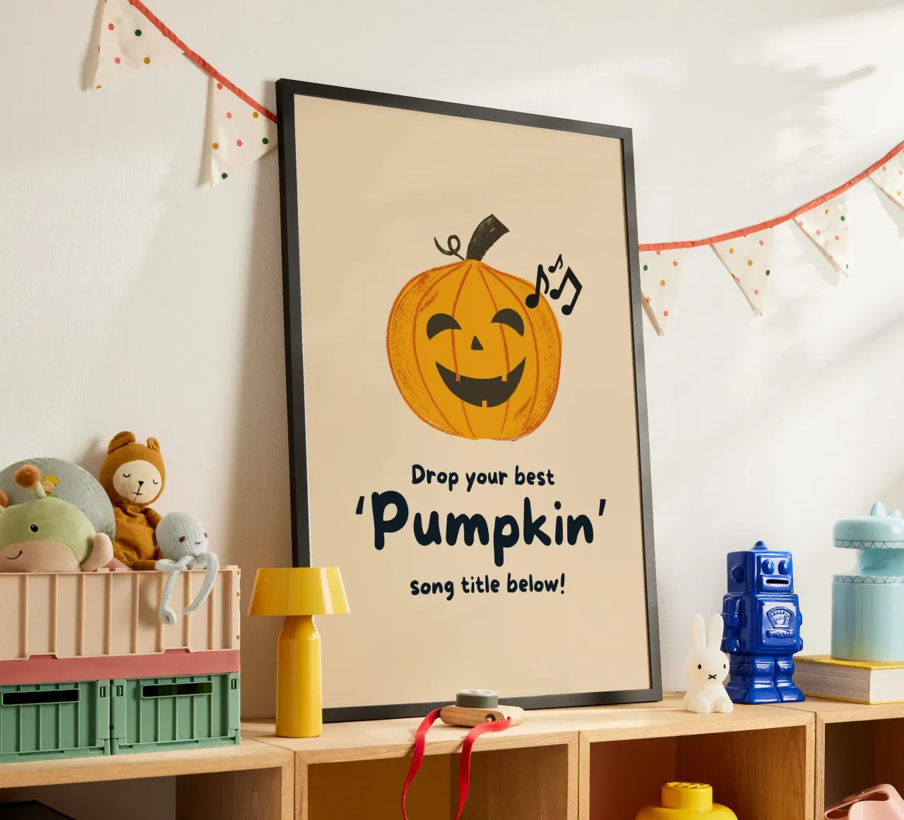 Drop Your Best 'Pumpkin' Song Title Below poster by vintagepod