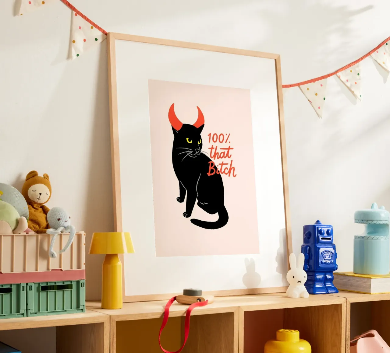 100% Quella puttana, poster di Devil Cat poster da vintagepod