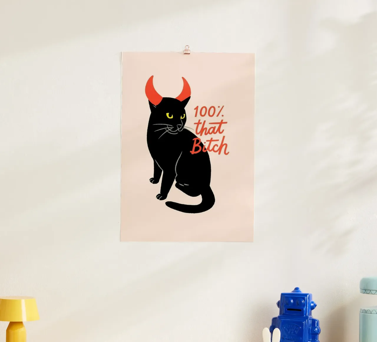 100% Quella puttana, poster di Devil Cat poster da vintagepod