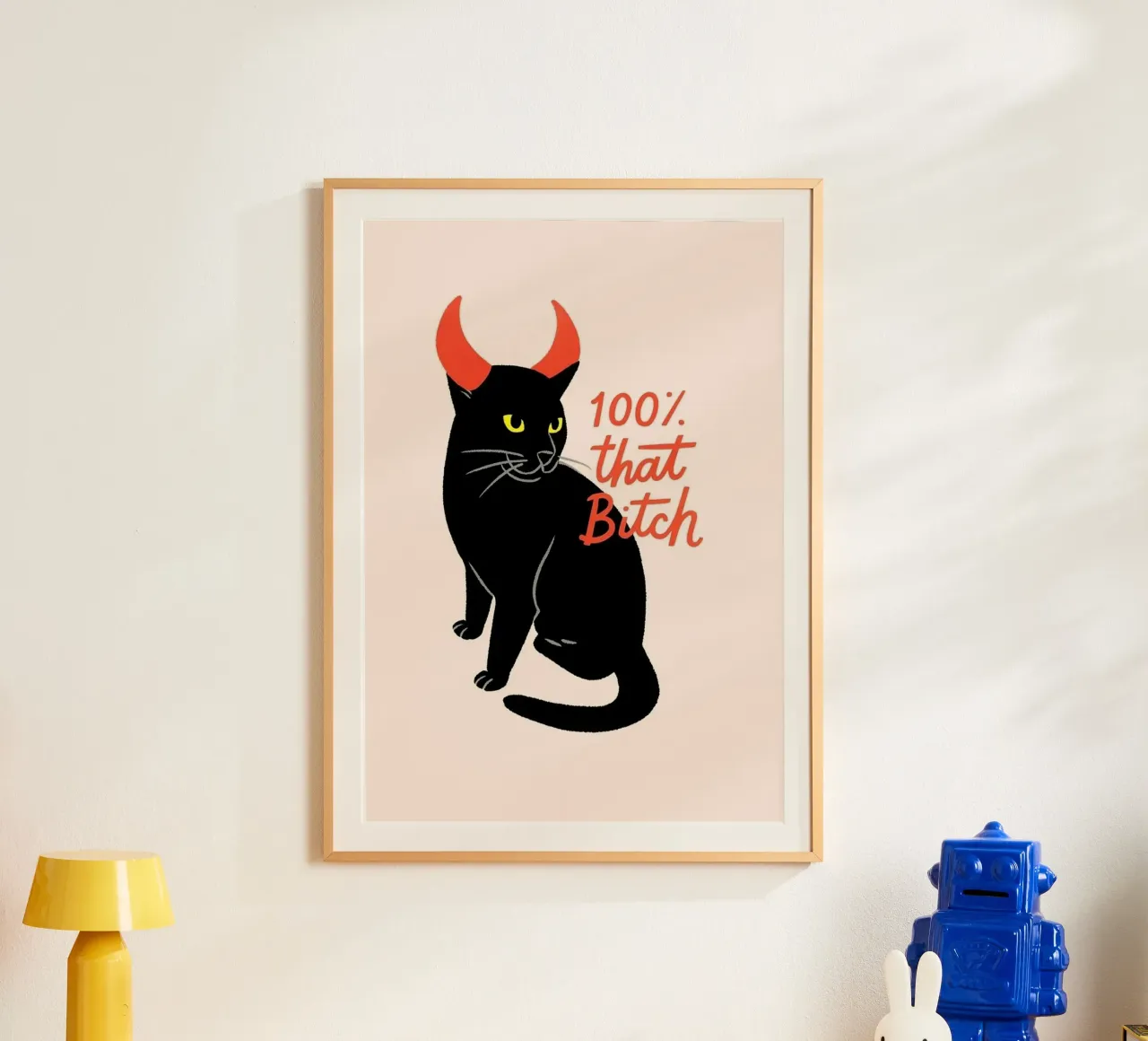 100% Quella puttana, poster di Devil Cat poster da vintagepod