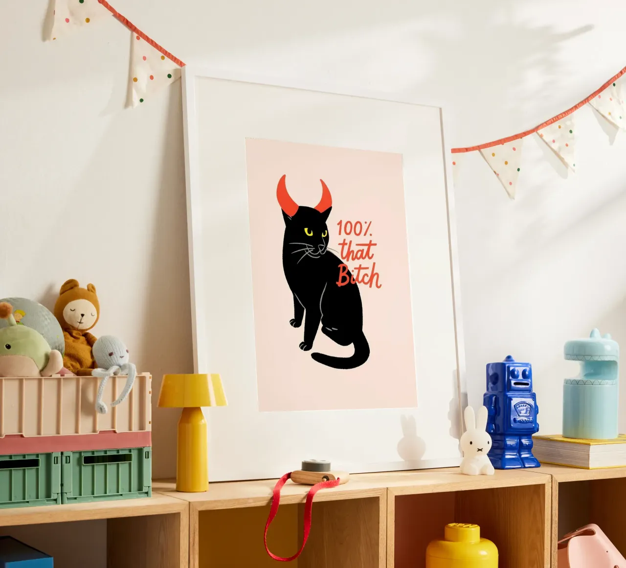 100% Quella puttana, poster di Devil Cat poster da vintagepod