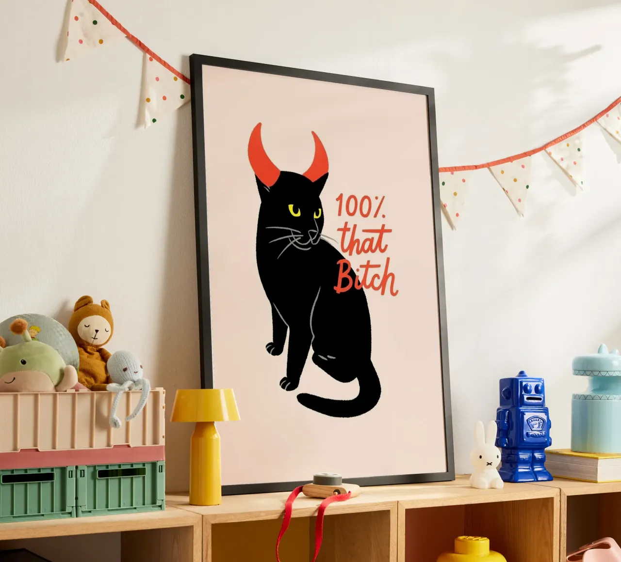 100% Quella puttana, poster di Devil Cat poster da vintagepod