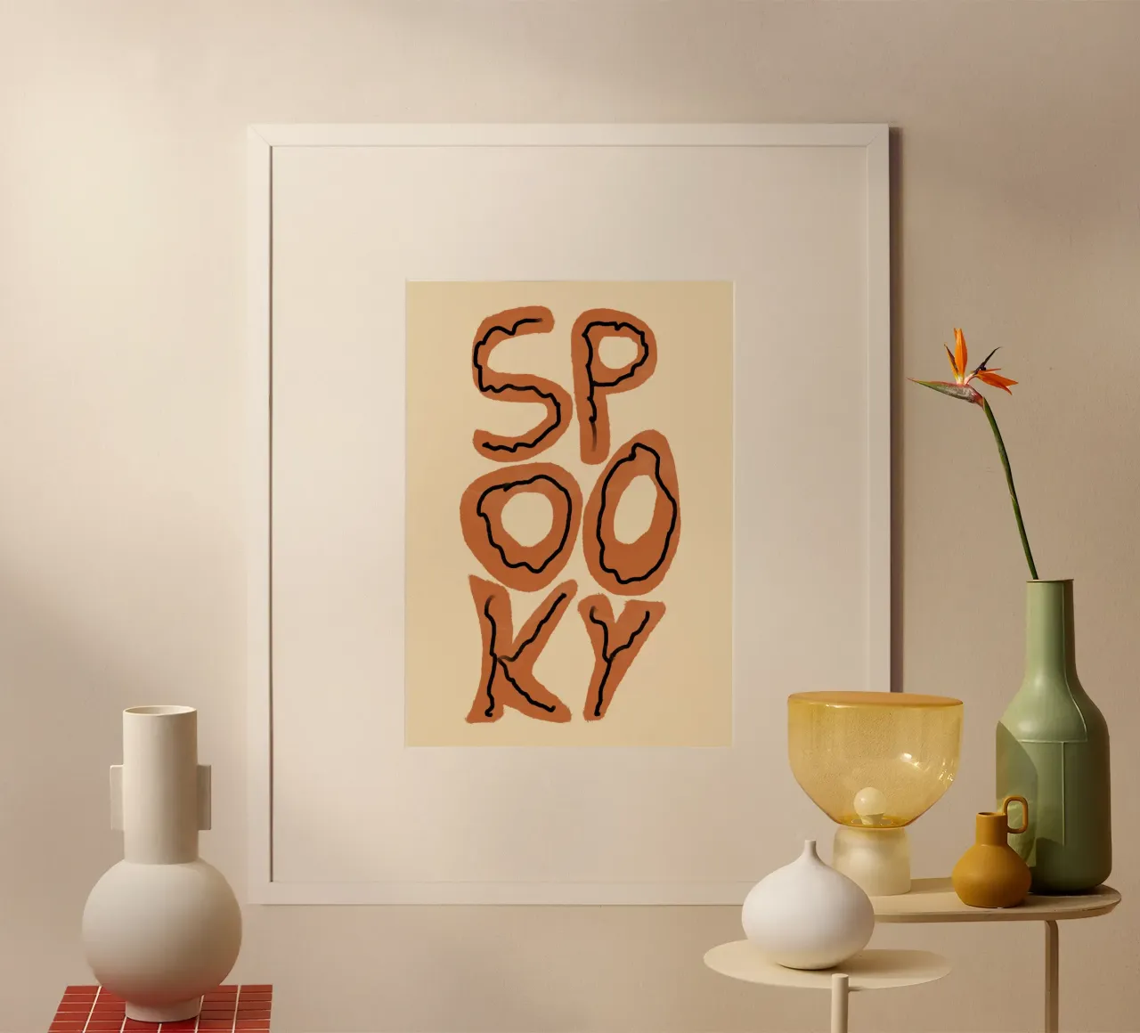 SPKY Groovy Tipografia retrò di Halloween poster da vintagepod
