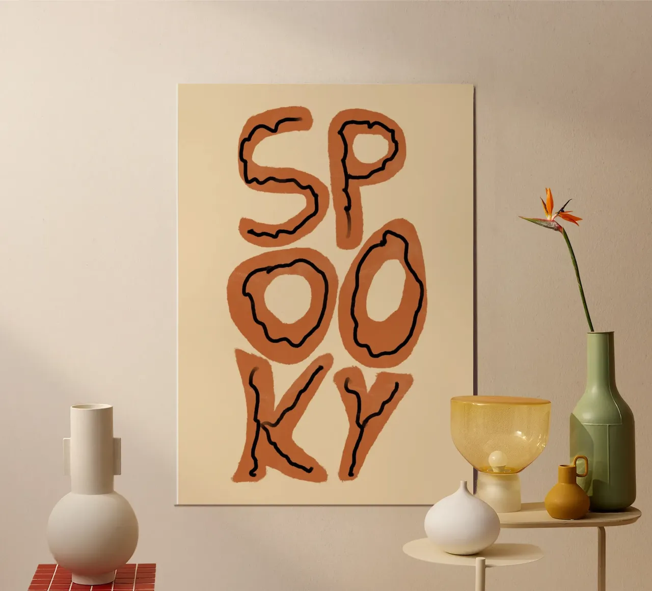 SPKY Groovy Tipografia retrò di Halloween poster da vintagepod