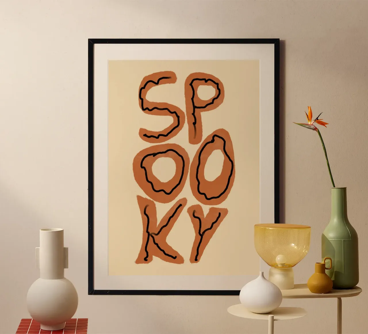 SPKY Groovy Tipografia retrò di Halloween poster da vintagepod