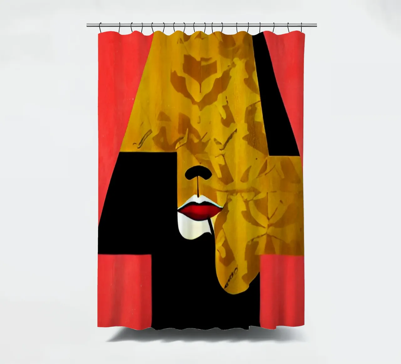 Portrait No.2 shower curtain by Bo Anderson