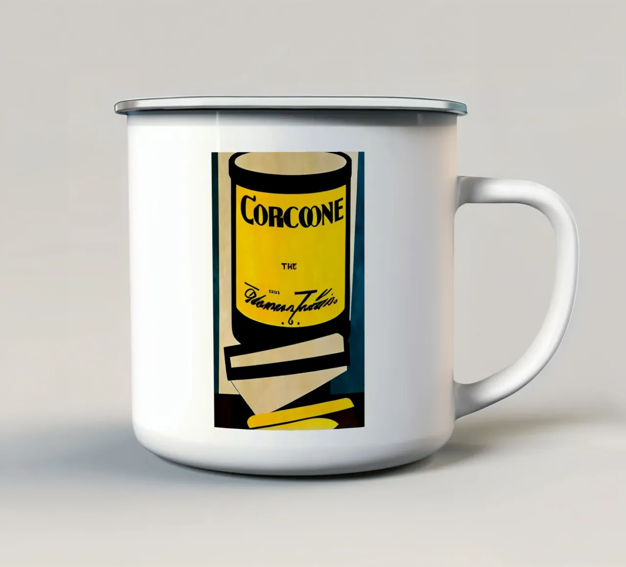 Corcoone For Dinner tazza in smalto da Bo Anderson