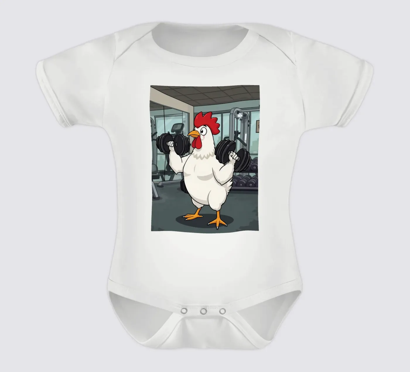 Eiertraining babyrompertje korte mouwen van DesignDoodle