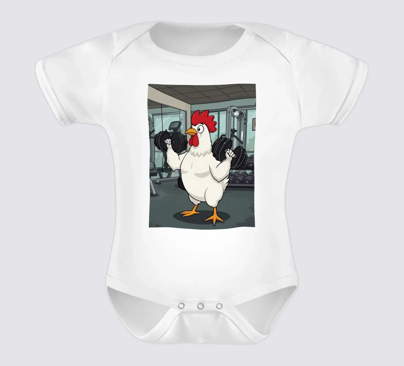 Eiertraining babyrompertje korte mouwen van DesignDoodle