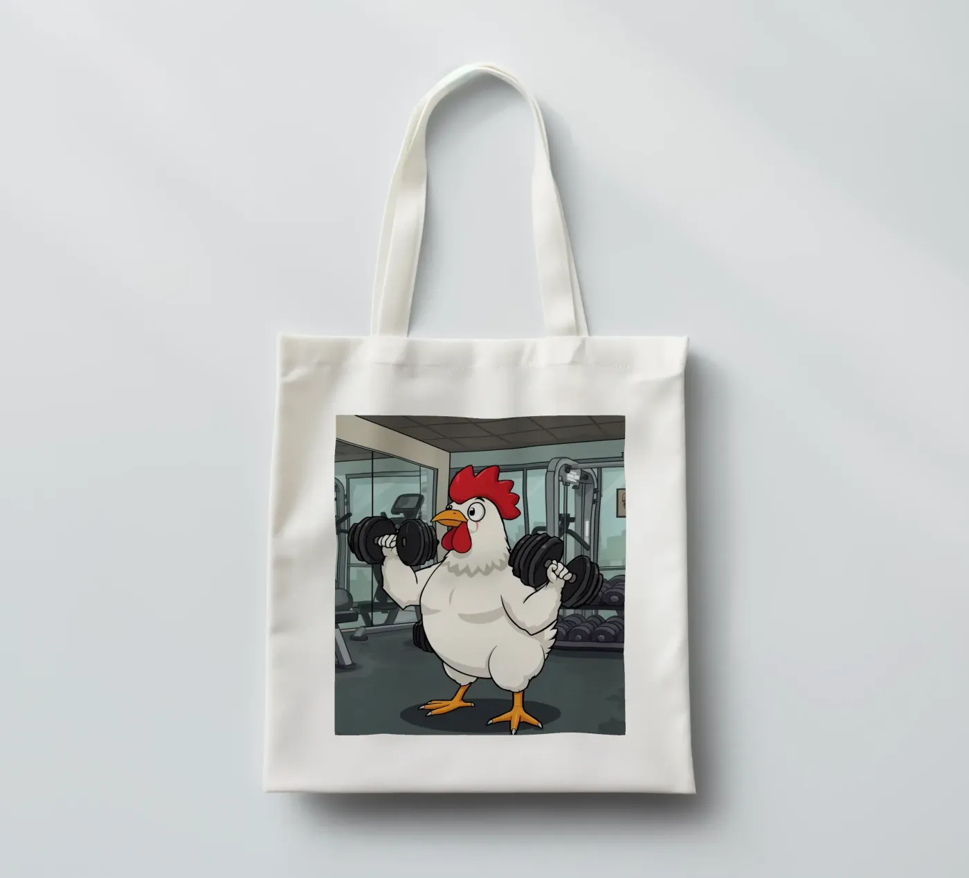 Eggcercise tote bag by DesignDoodle