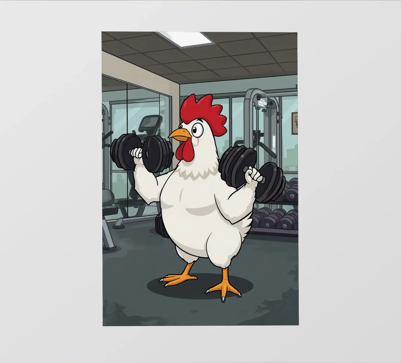 Eggcercise fotobehang van DesignDoodle
