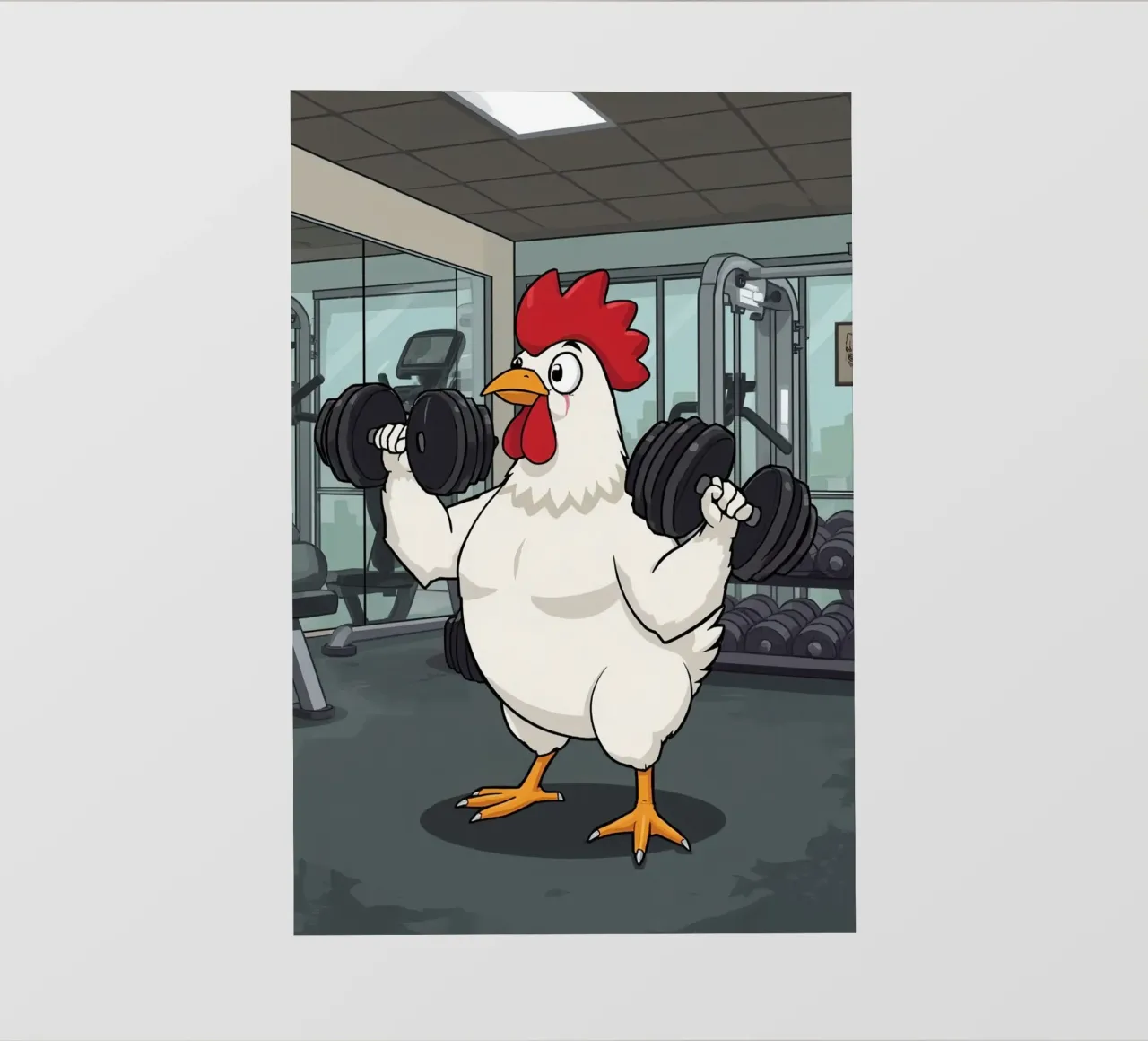 Eiertraining fotobehang van DesignDoodle