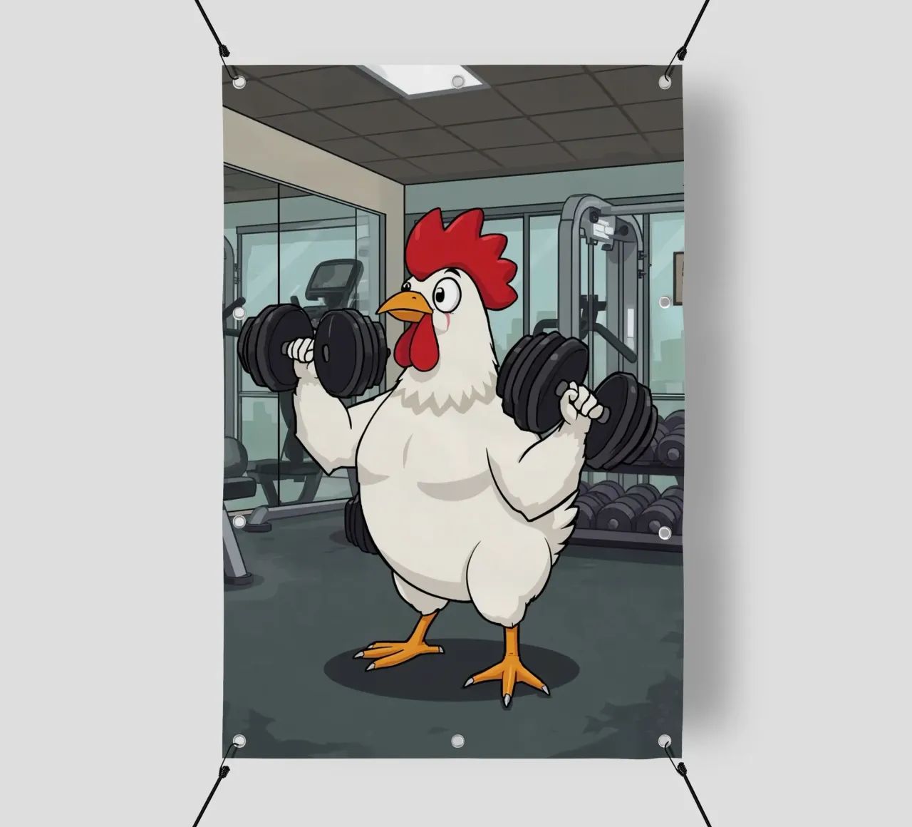 Eggcercise telo in pvc da DesignDoodle