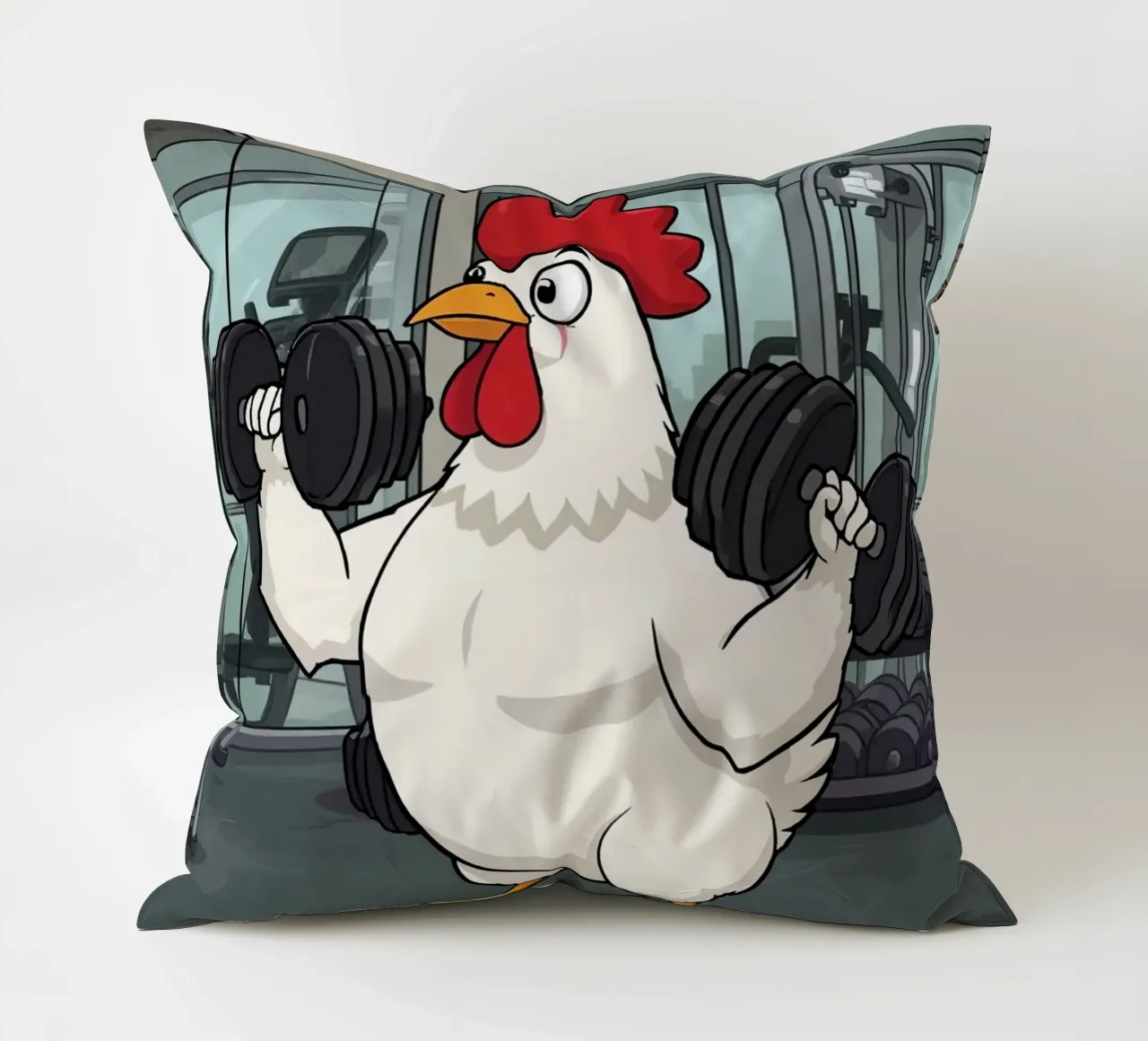 Eggcercise cuscino da DesignDoodle