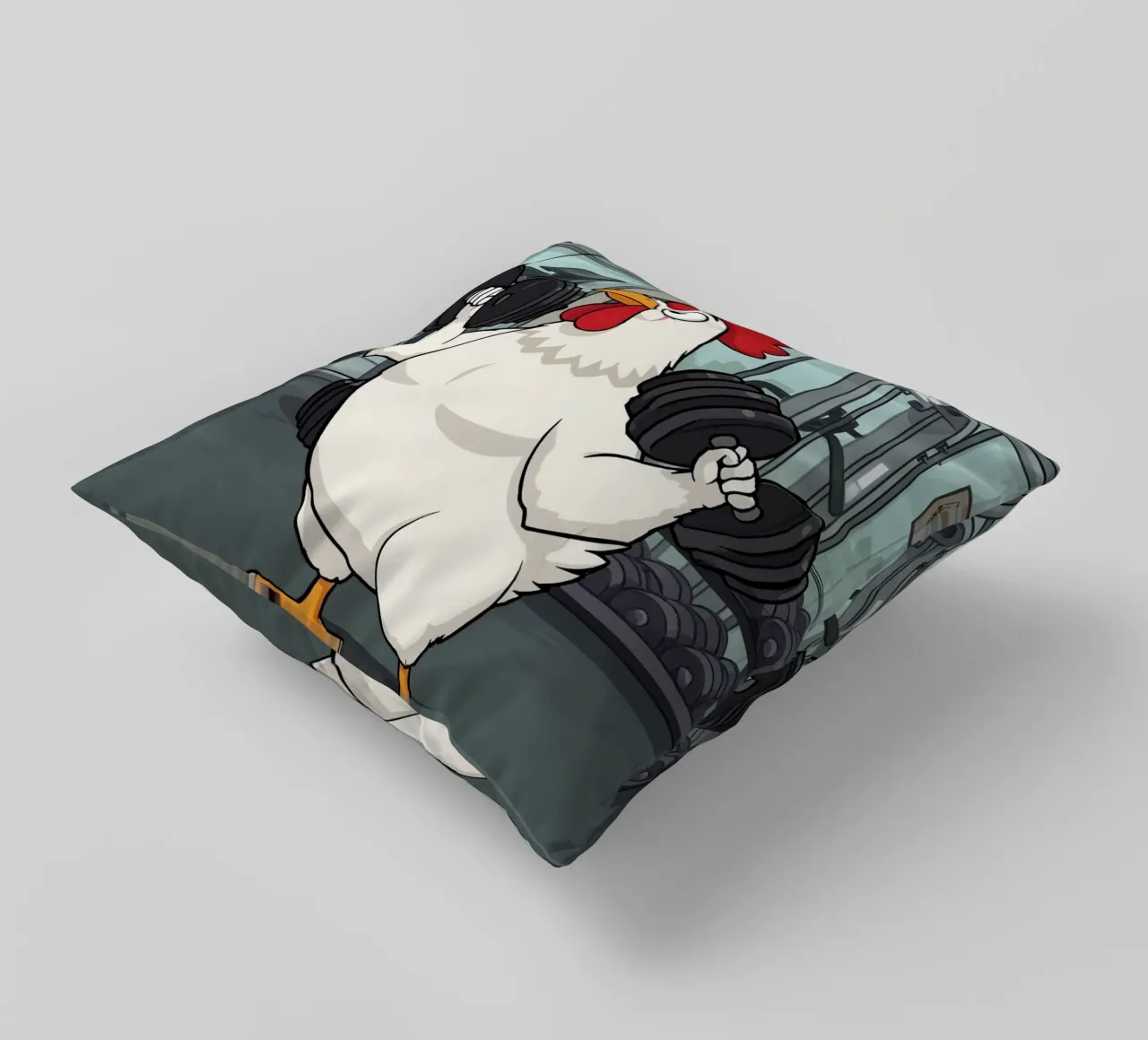 Eggcercise cuscino da DesignDoodle