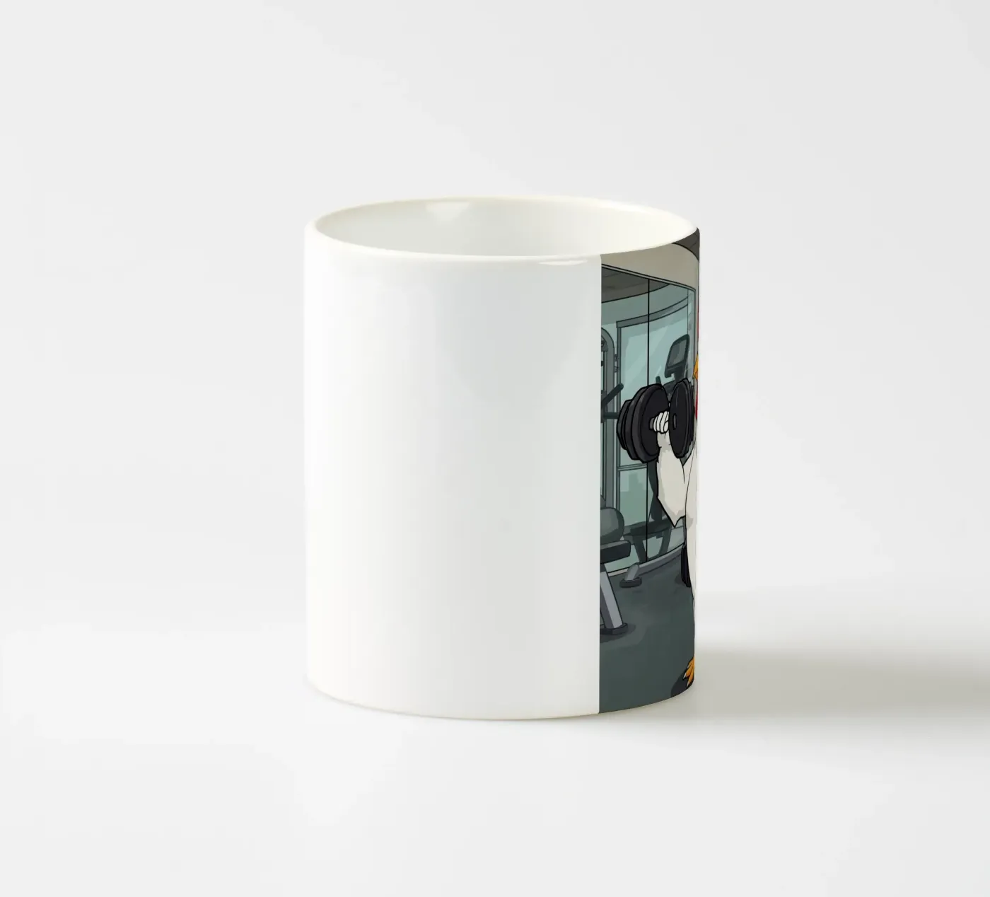 Eggcercise ceramic mug by DesignDoodle