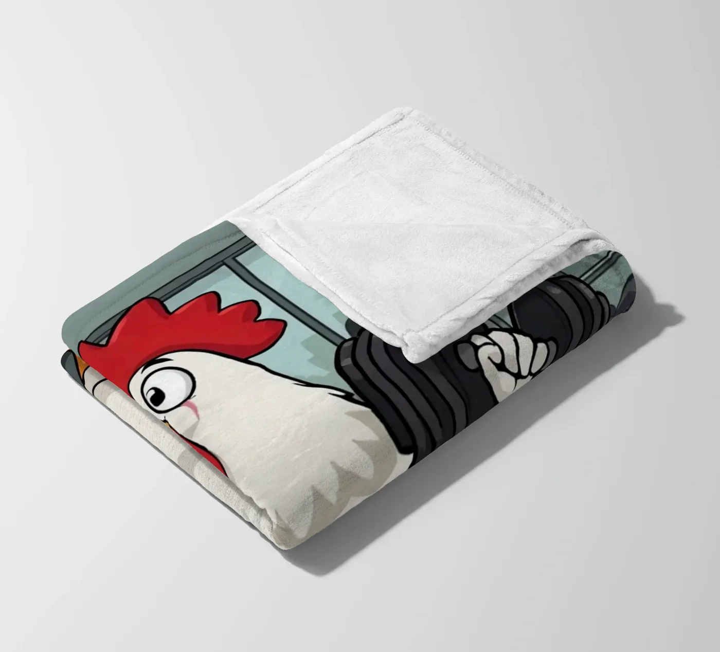 Eggcercise fleece blanket by DesignDoodle