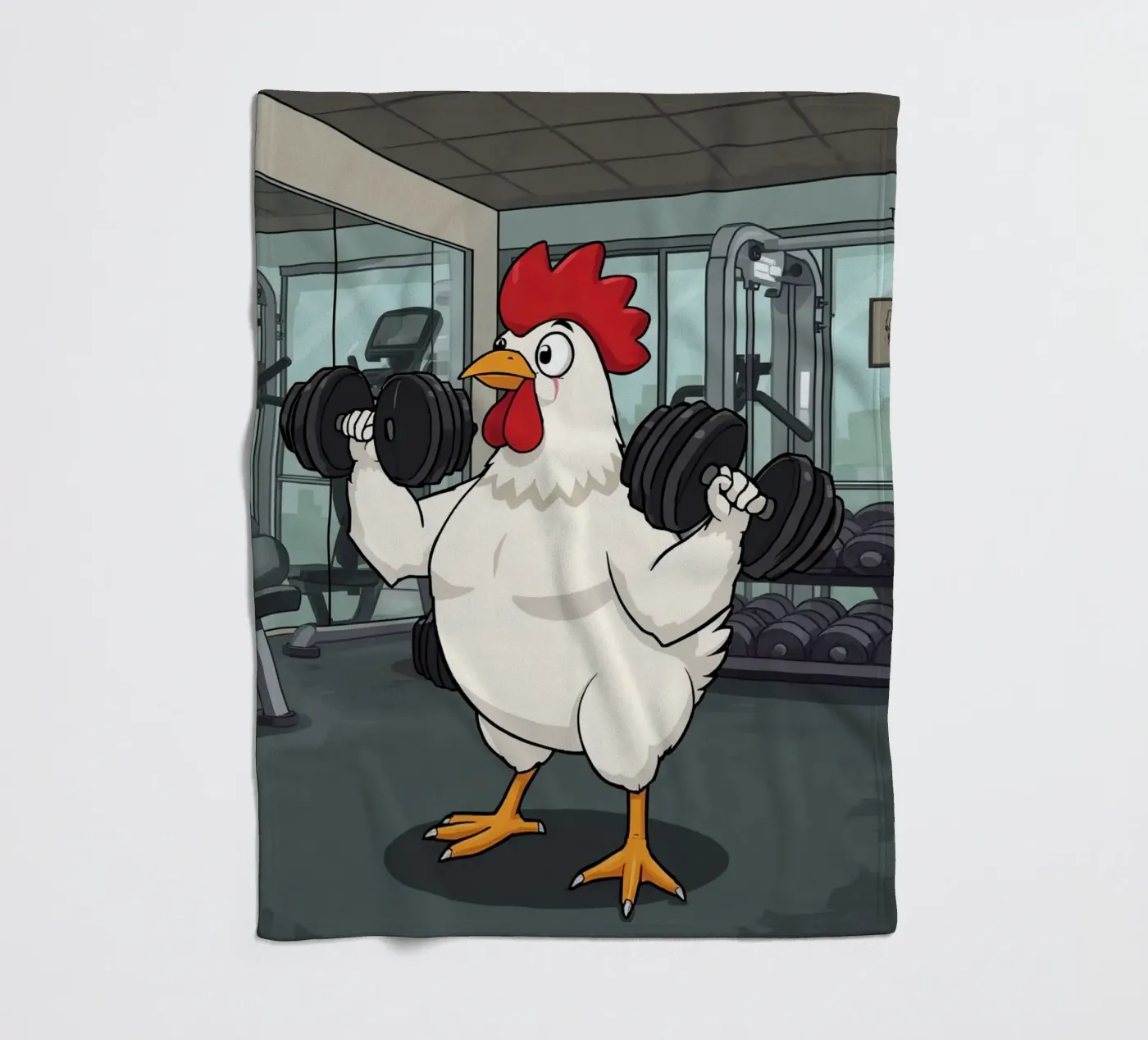 Eggcercise fleece blanket by DesignDoodle