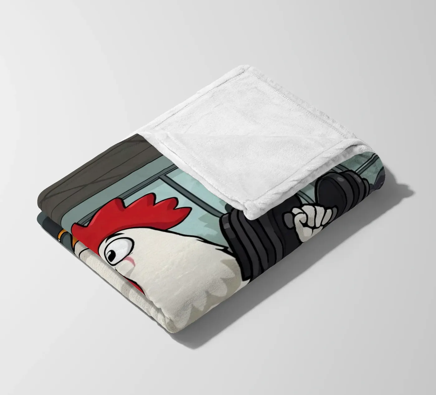 Eggcercise fleece blanket by DesignDoodle