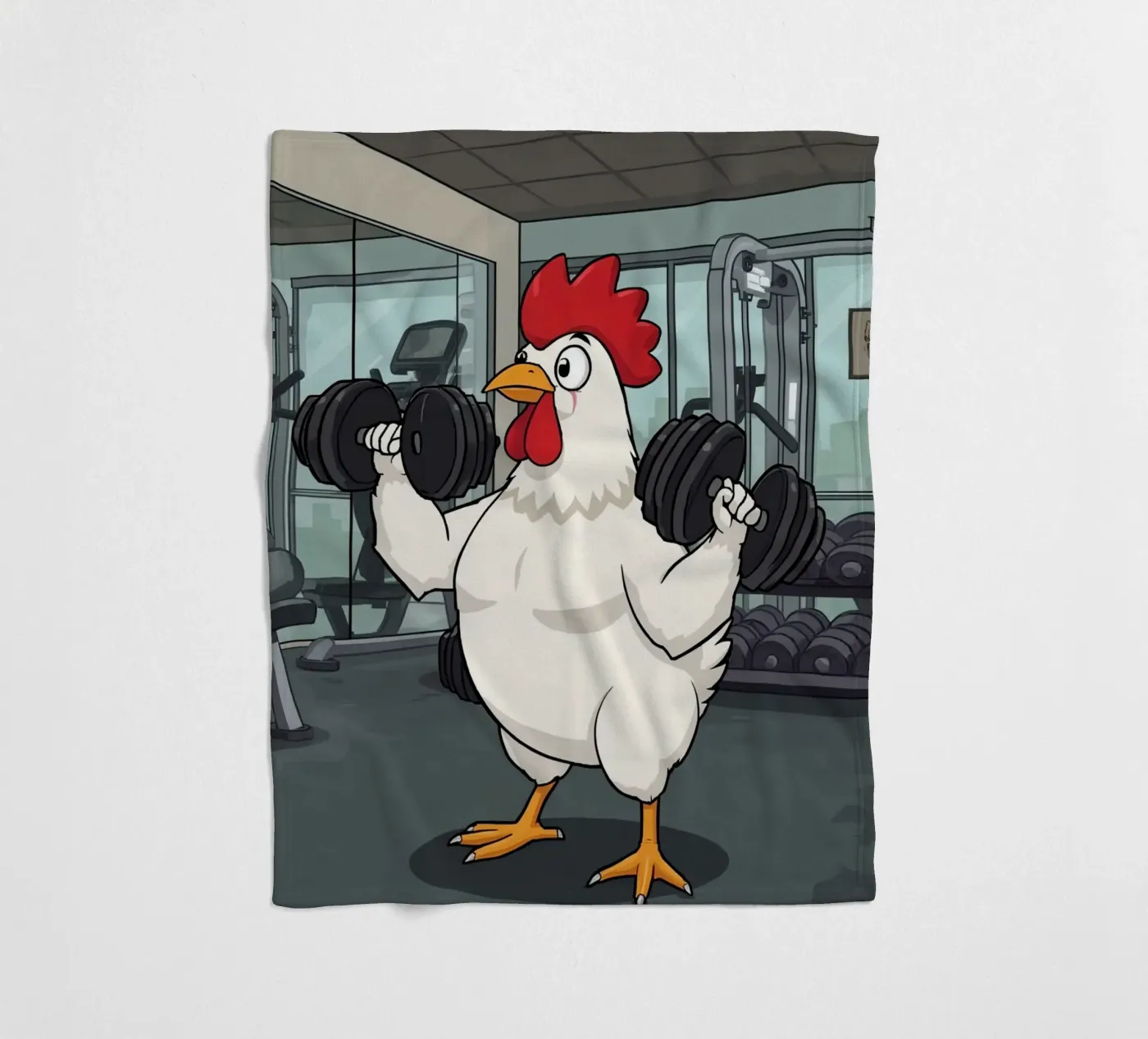 Eggcercise fleece blanket by DesignDoodle