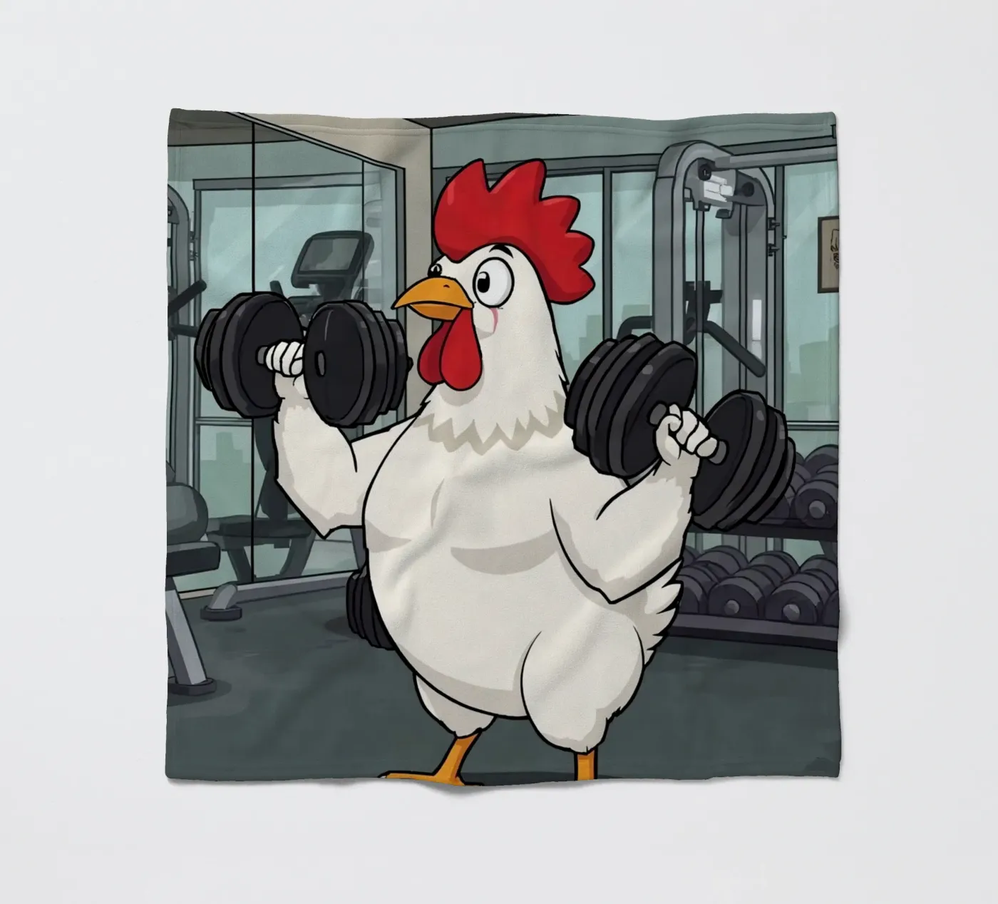 Eggcercise fleece blanket by DesignDoodle