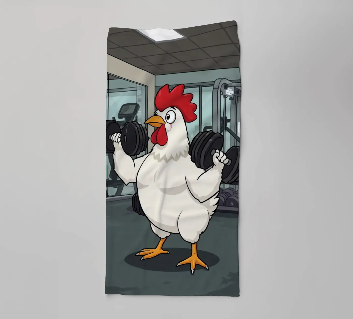 Eggcercise towel by DesignDoodle