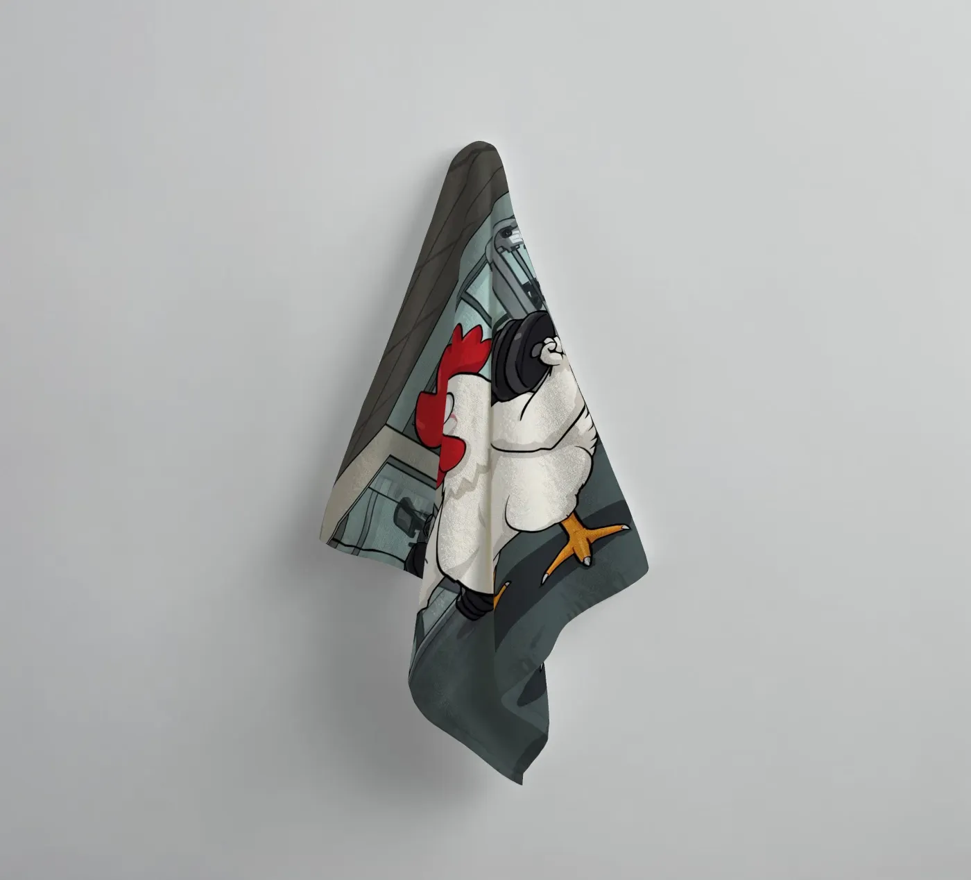 Eggcercise towel by DesignDoodle