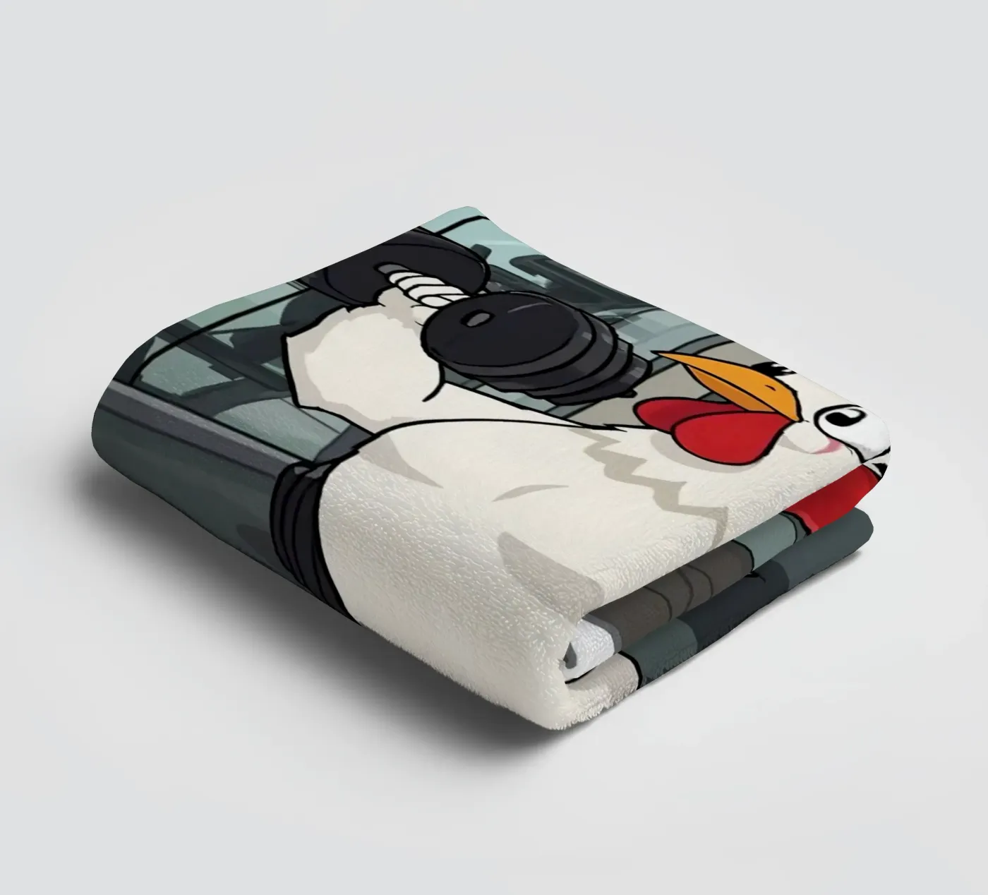 Eggcercise towel by DesignDoodle