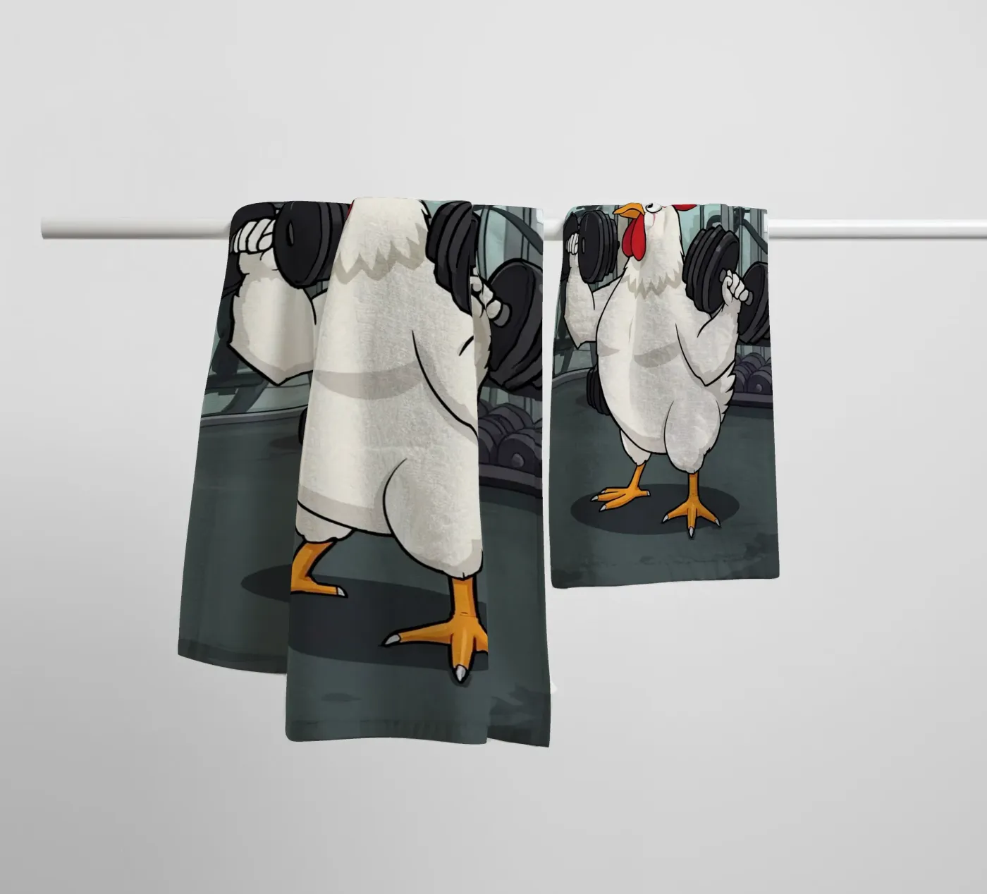 Eggcercise towel by DesignDoodle