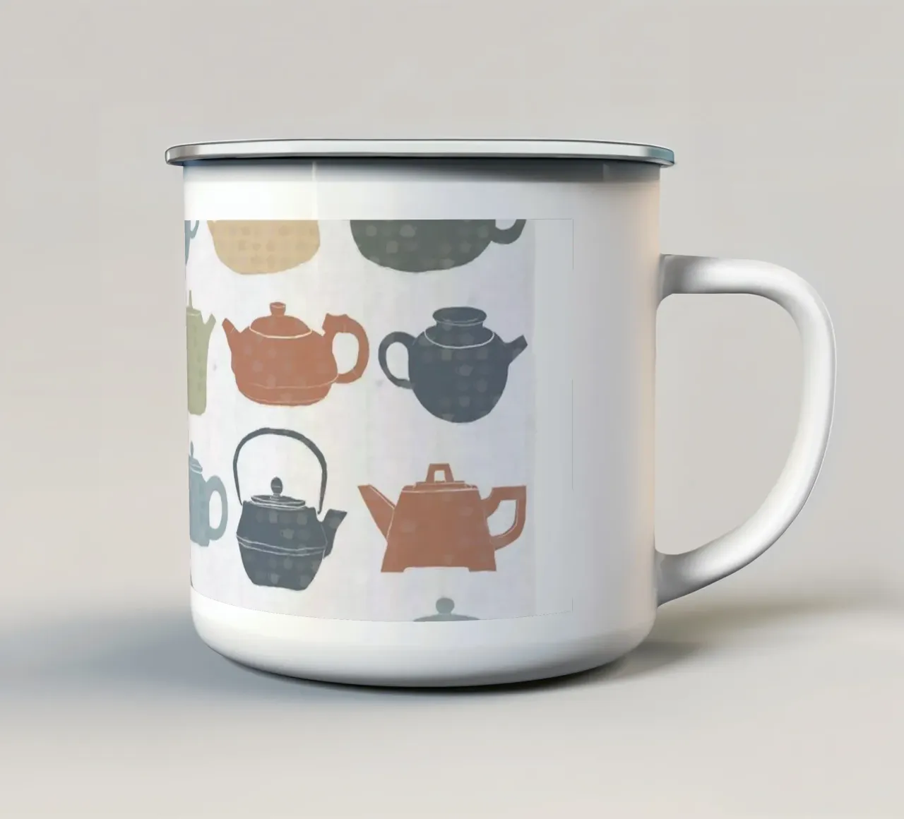 Lots of Tea Pots tazza in smalto da liu