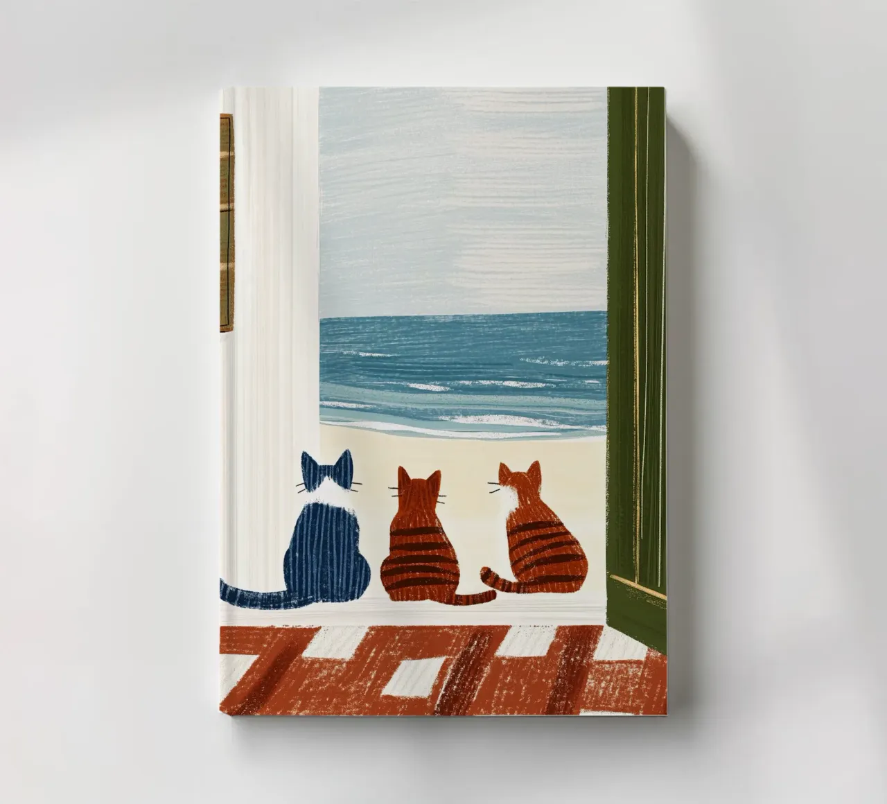 On the threshold of the beach notebook by Curious Canvas
