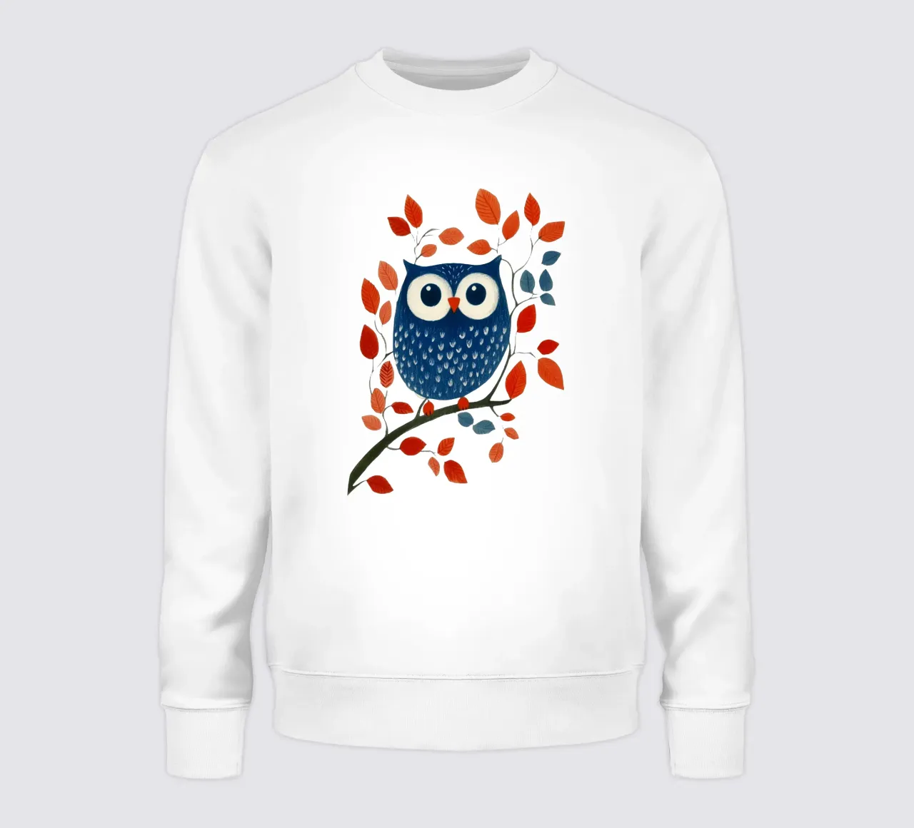 Gufo blu felpa da Curious Canvas
