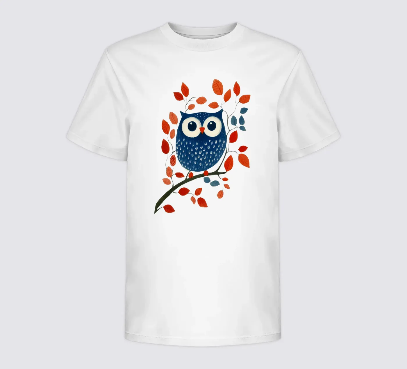 Blaue Eule Kinder T-Shirt von Curious Canvas