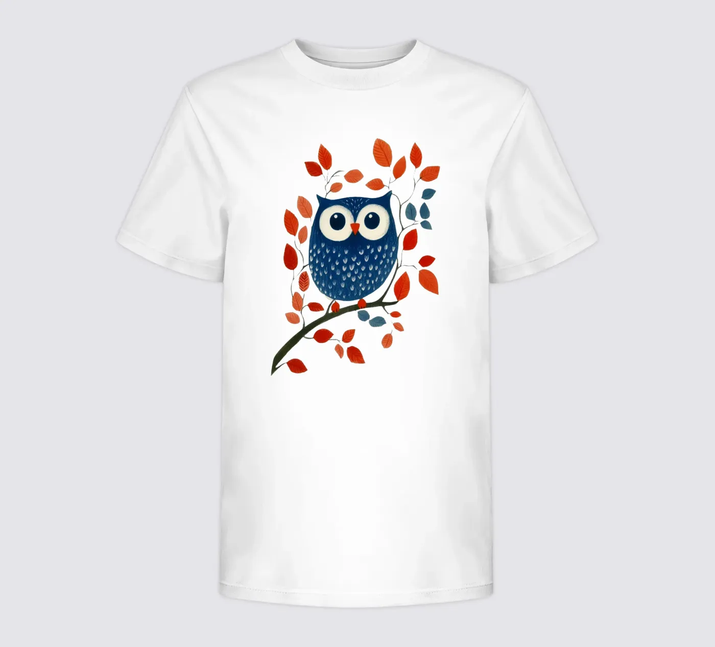 Blaue Eule Kinder T-Shirt von Curious Canvas