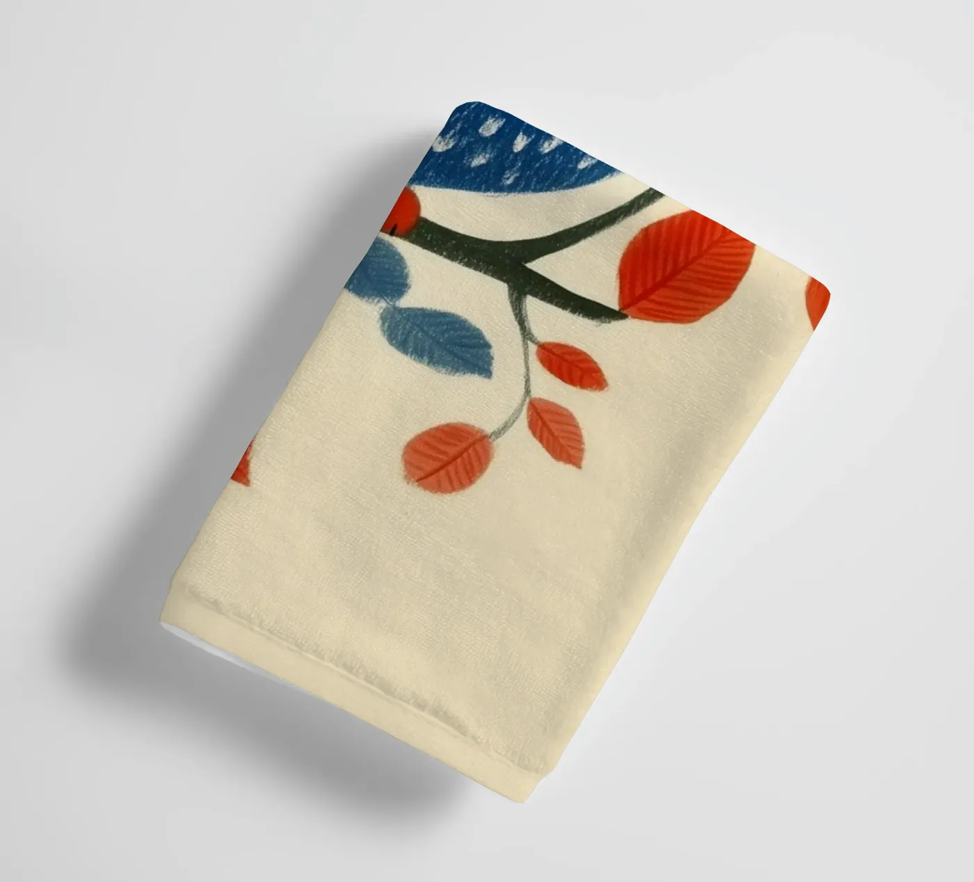 Blaue Eule Handtuch von Curious Canvas