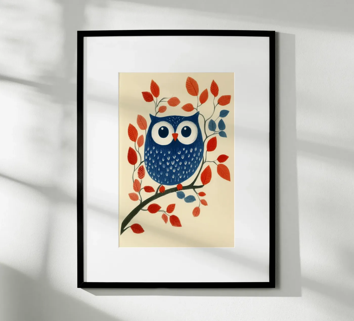 Blue owl Poster von Curious Canvas