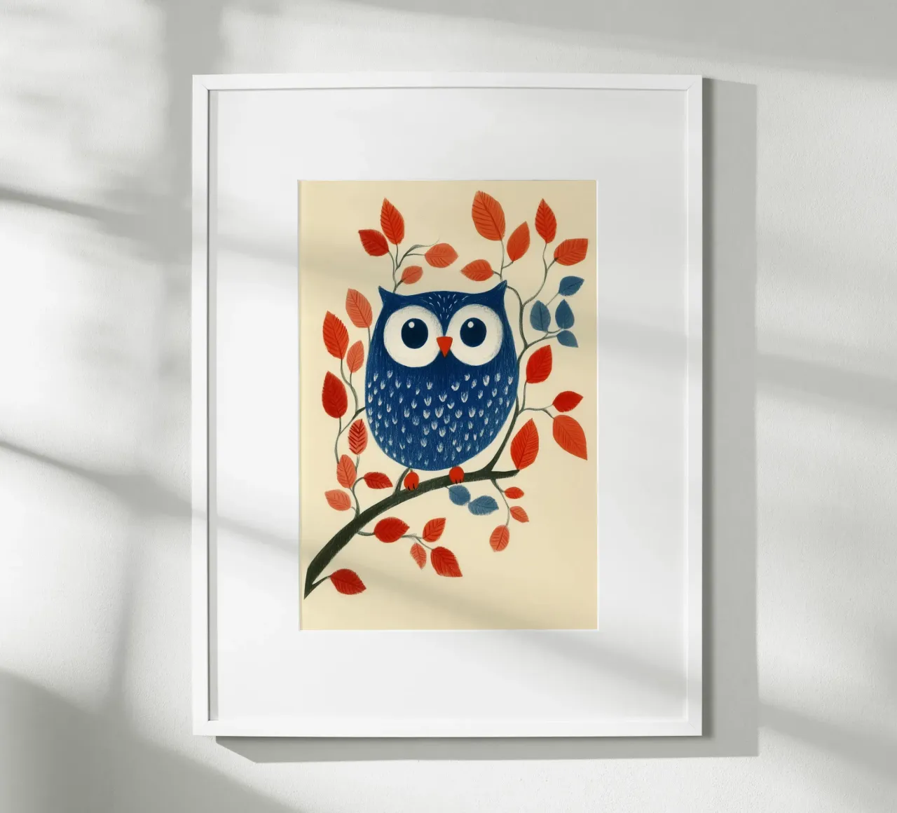 Blaue Eule Poster von Curious Canvas