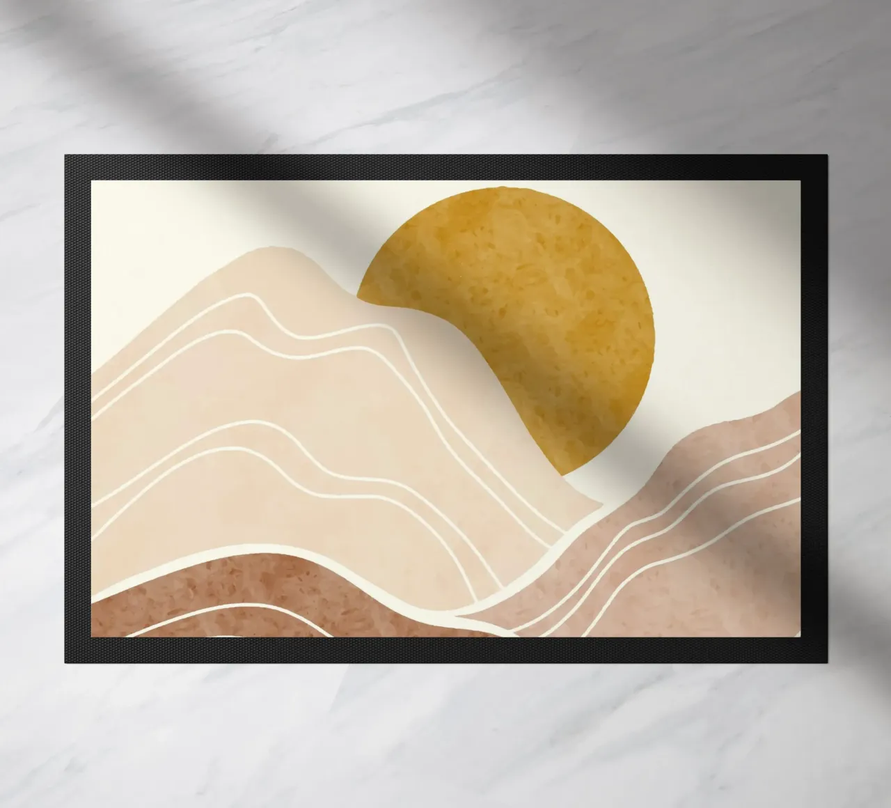 Sunset doormat by Vivi Nicolin