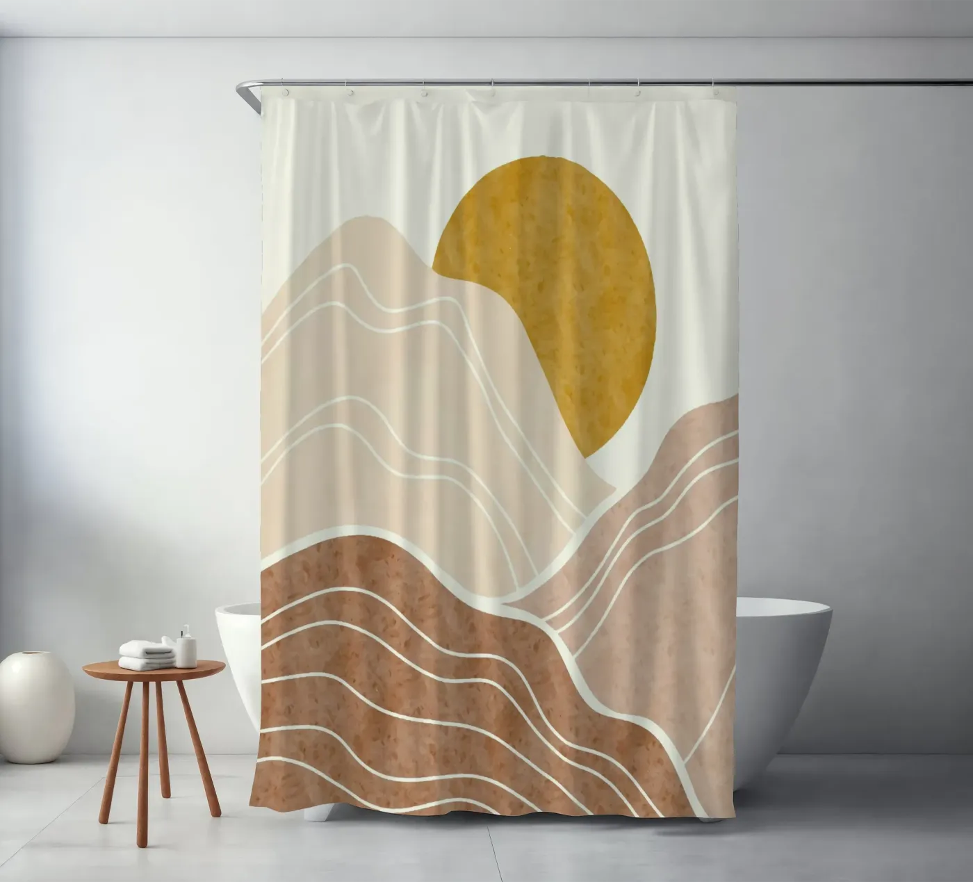 Sunset Duschvorhang von Vivi Nicolin