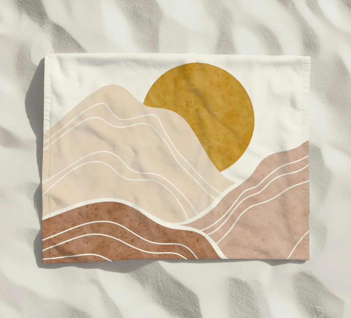 Sunset beach towel by Vivi Nicolin