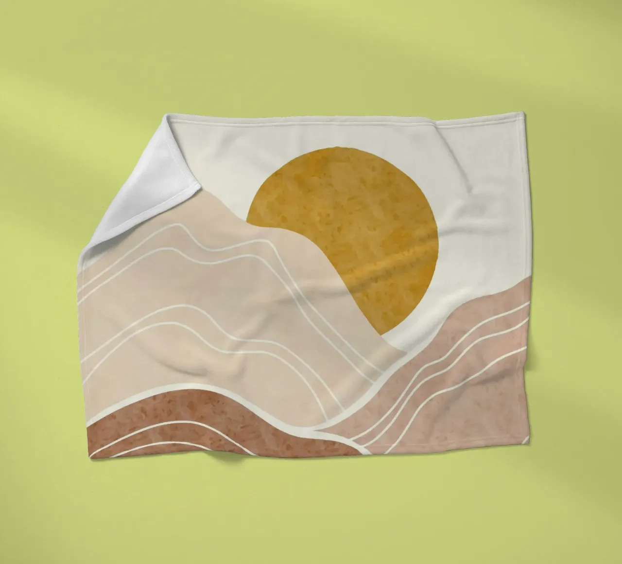 Sunset fleecedeken van Vivi Nicolin