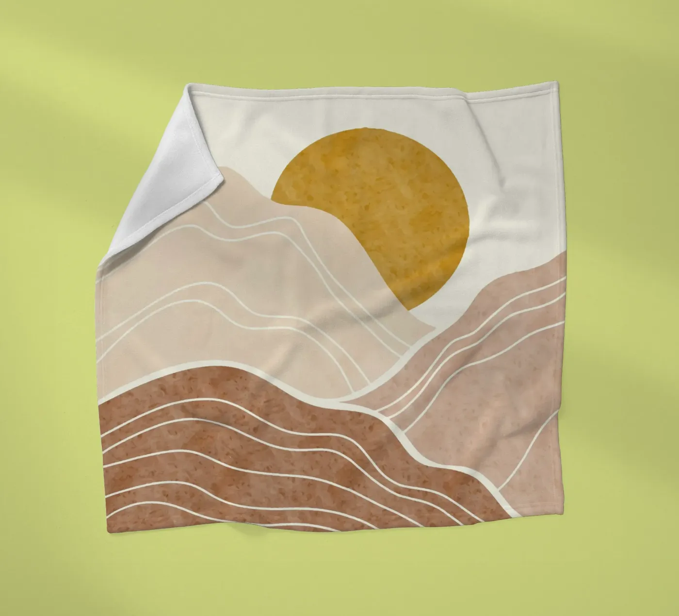 Sunset fleece blanket by Vivi Nicolin