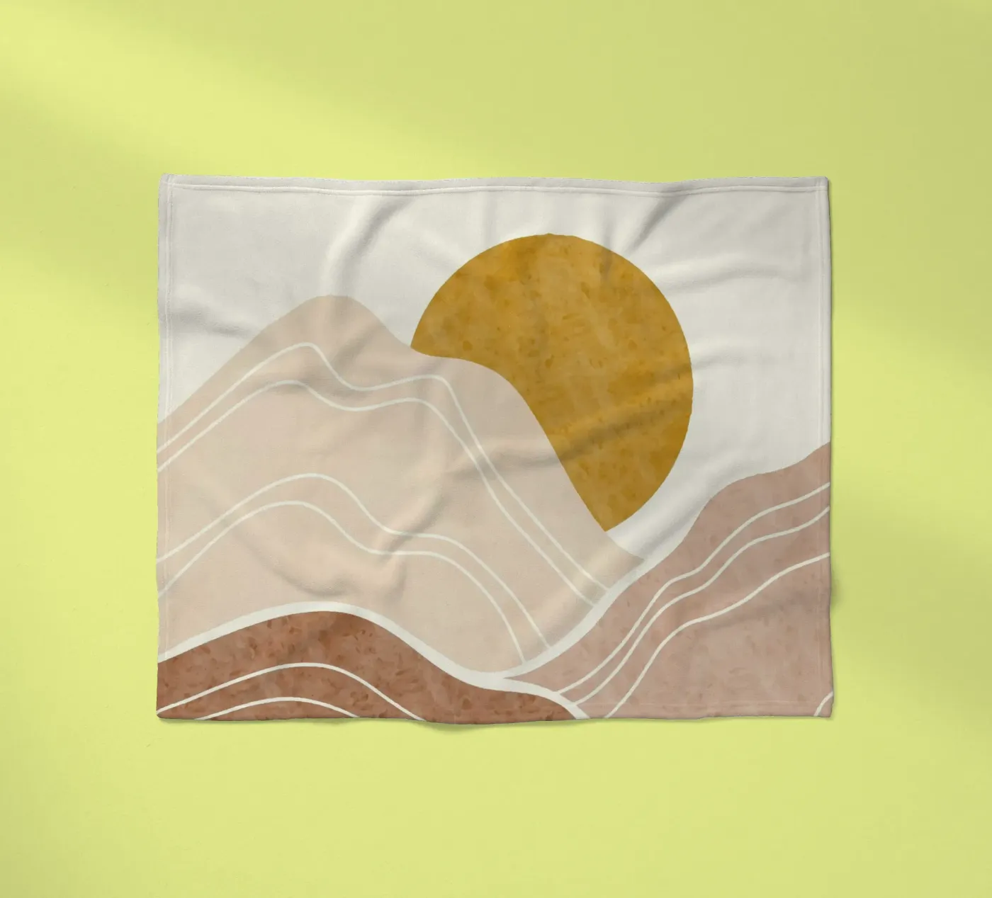 Sunset Fleecedecke von Vivi Nicolin
