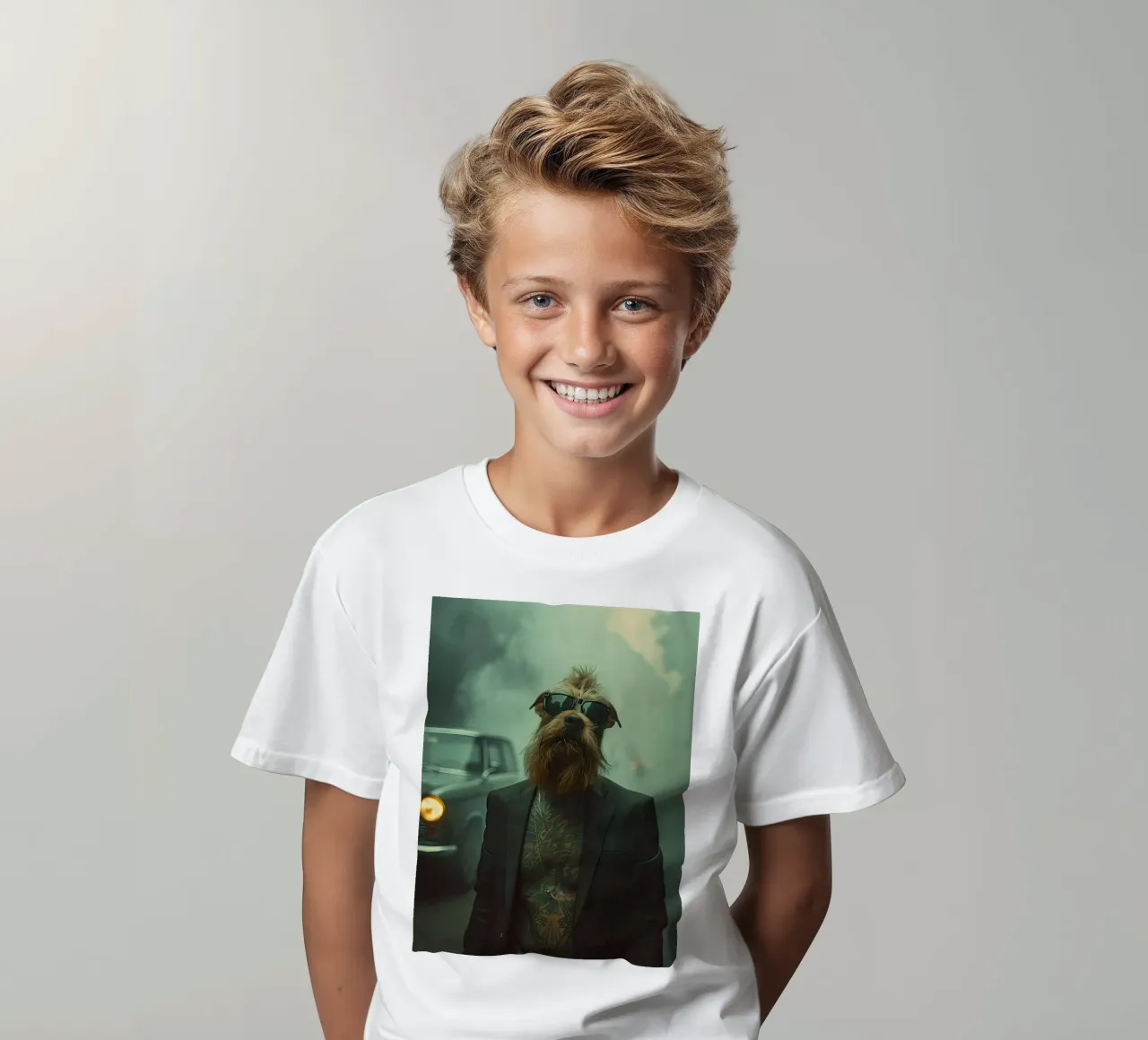 Caleb t-shirt bambini da Affiches Chien Originales – Dogland